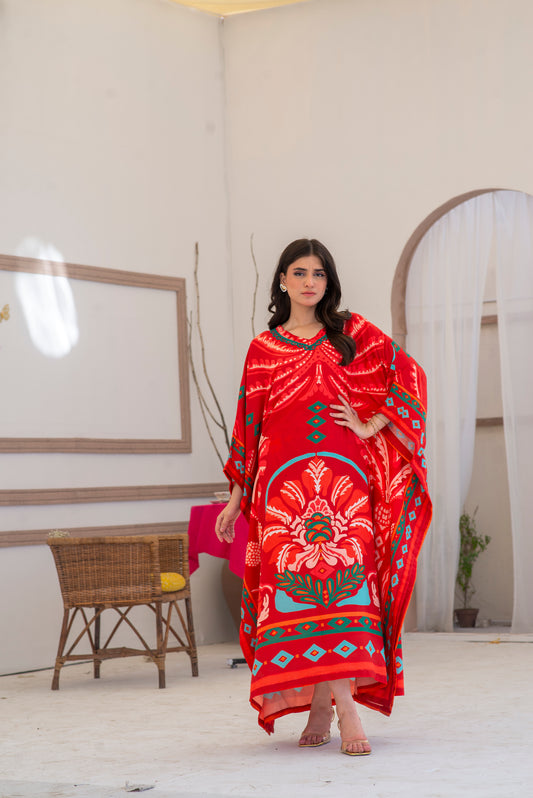 Tropical Bloom Kaftan
