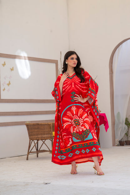 Tropical Bloom Kaftan