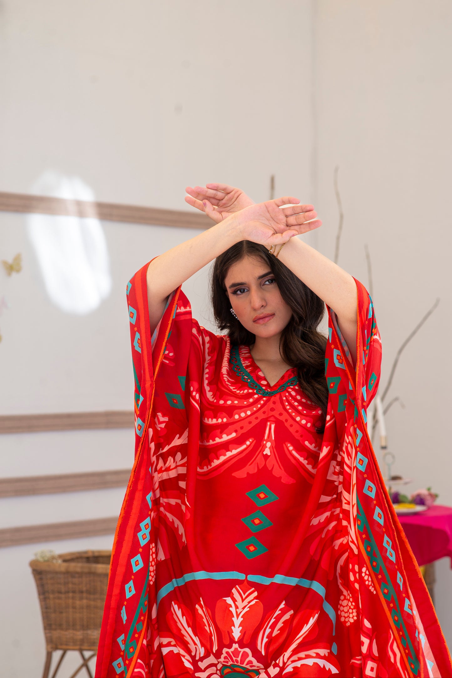 Tropical Bloom Kaftan